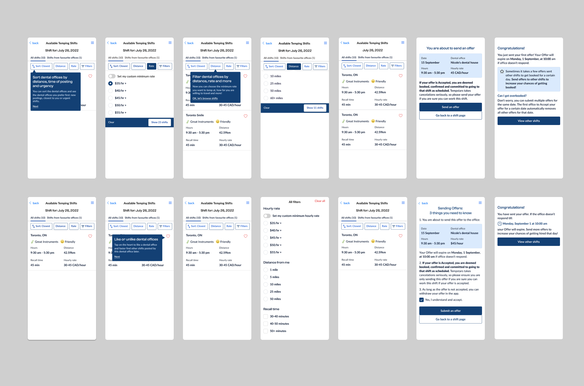 10+ design approaches explored before converging on a direction