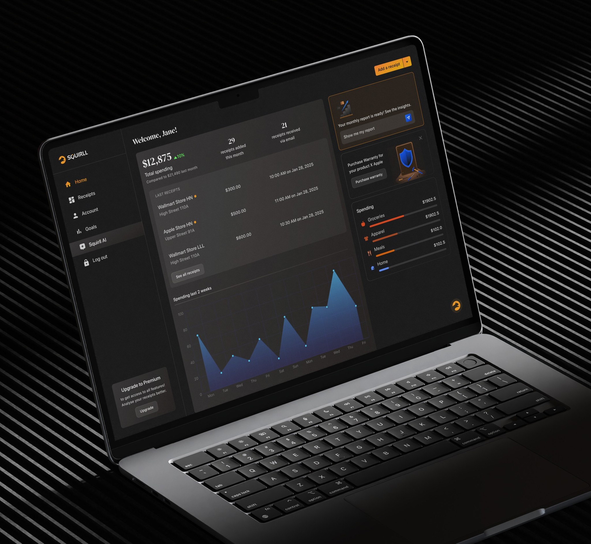 Squirll interface design